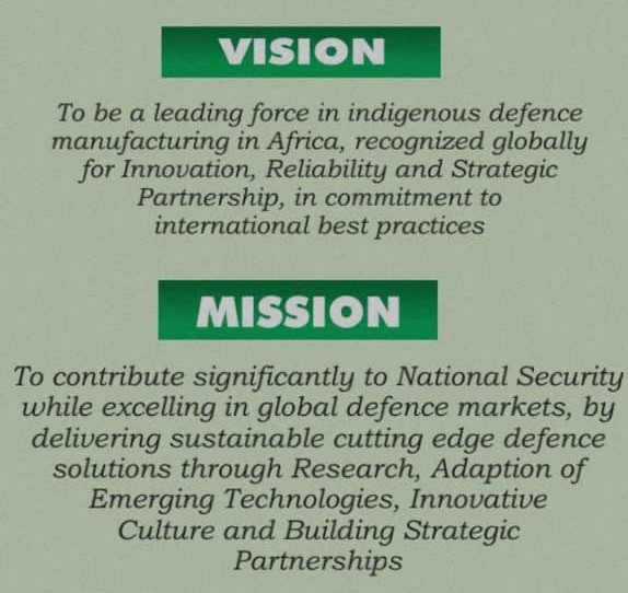 ABOUT US - The Defence Industries Corporation of Nigeria (DICON)